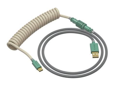 Coiled Keyboard Cable | 5-Pin Aviator Connector - Ranked